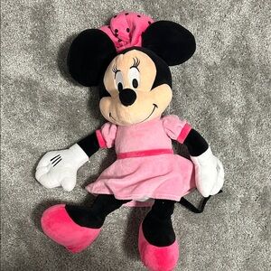 Disney Minnie Mouse Plush - Pink Dress and Black Ears